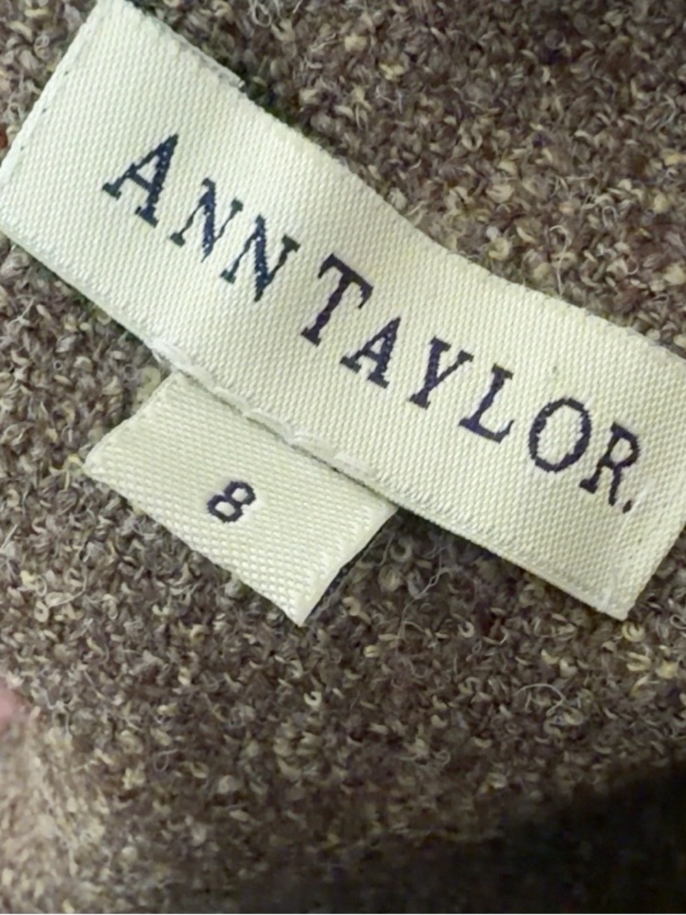 VTG 90s Ann Taylor Tweed Double Breasted Sheath Dress Size 8 USA Wool Blend - Picture 2 of 10